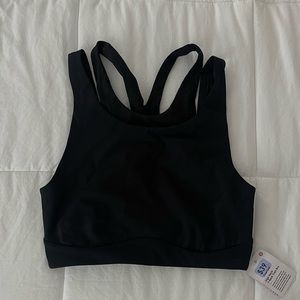Lululemon Black High Neck Train Bra (size 4)
